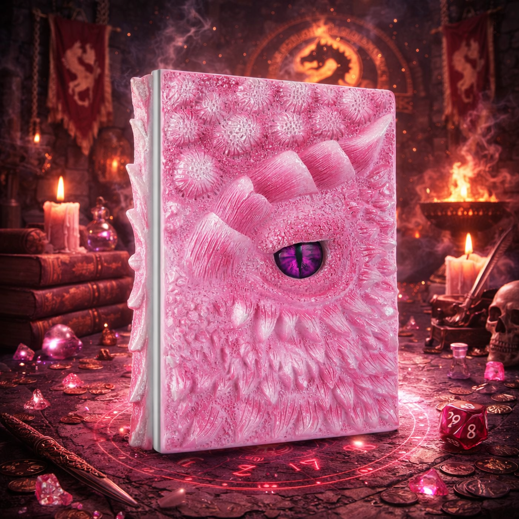 Cumuno™ Drakonis Eye Grimoire – 3D Sculpted Dragon Journal