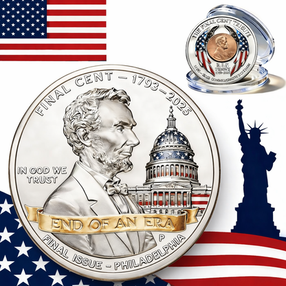 Cumuno™ THE FINAL CENT 1793–2025 · END OF AN ERA