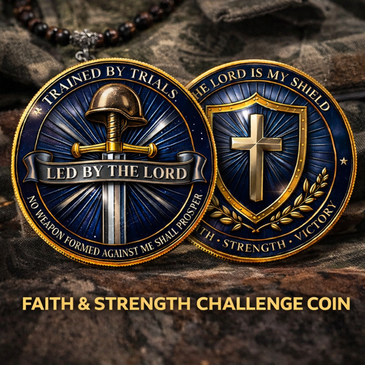 Cumuno™ Faith & Strength Christian Challenge Coin