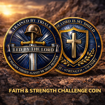 Cumuno™ Faith & Strength Christian Challenge Coin