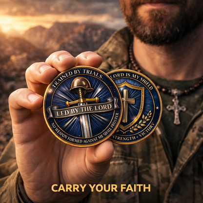 Cumuno™ Faith & Strength Christian Challenge Coin