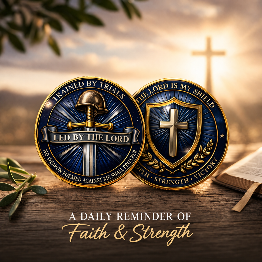 Cumuno™ Faith & Strength Christian Challenge Coin
