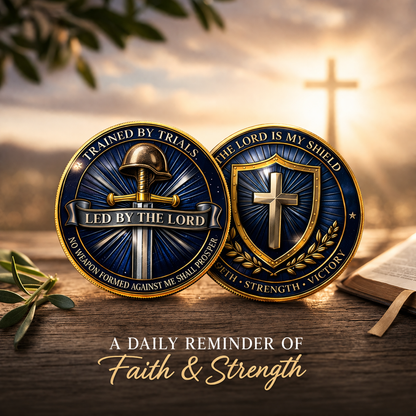 Cumuno™ Faith & Strength Christian Challenge Coin