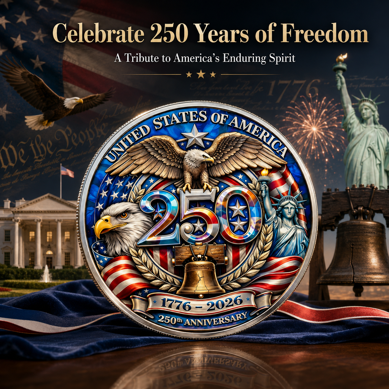 Cumuno™ U.S 250th Anniversary Commemorative Coin