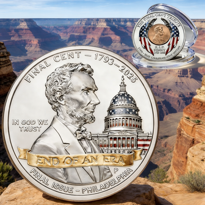 Cumuno™ THE FINAL CENT 1793–2025 · END OF AN ERA