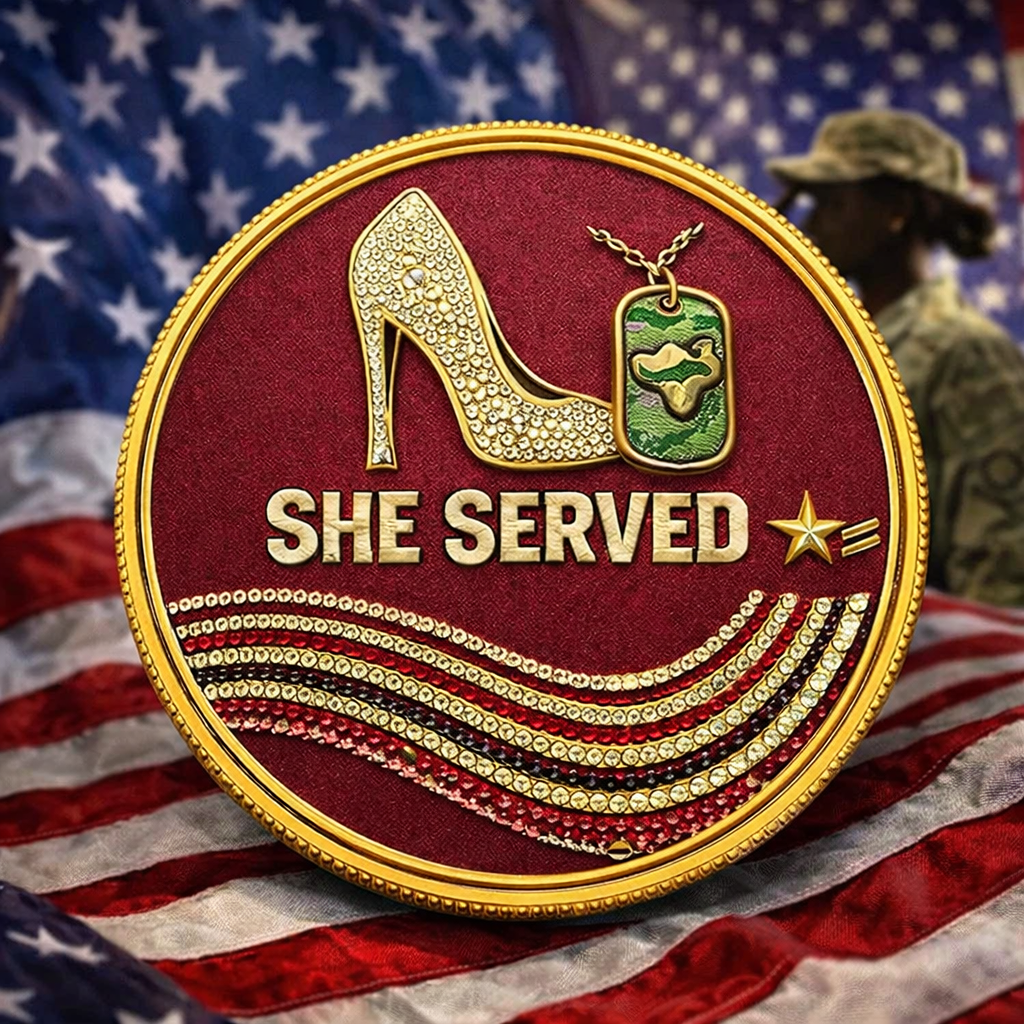 Cumuno™ SheServed Honor Coin – Celebrating Women in Uniform